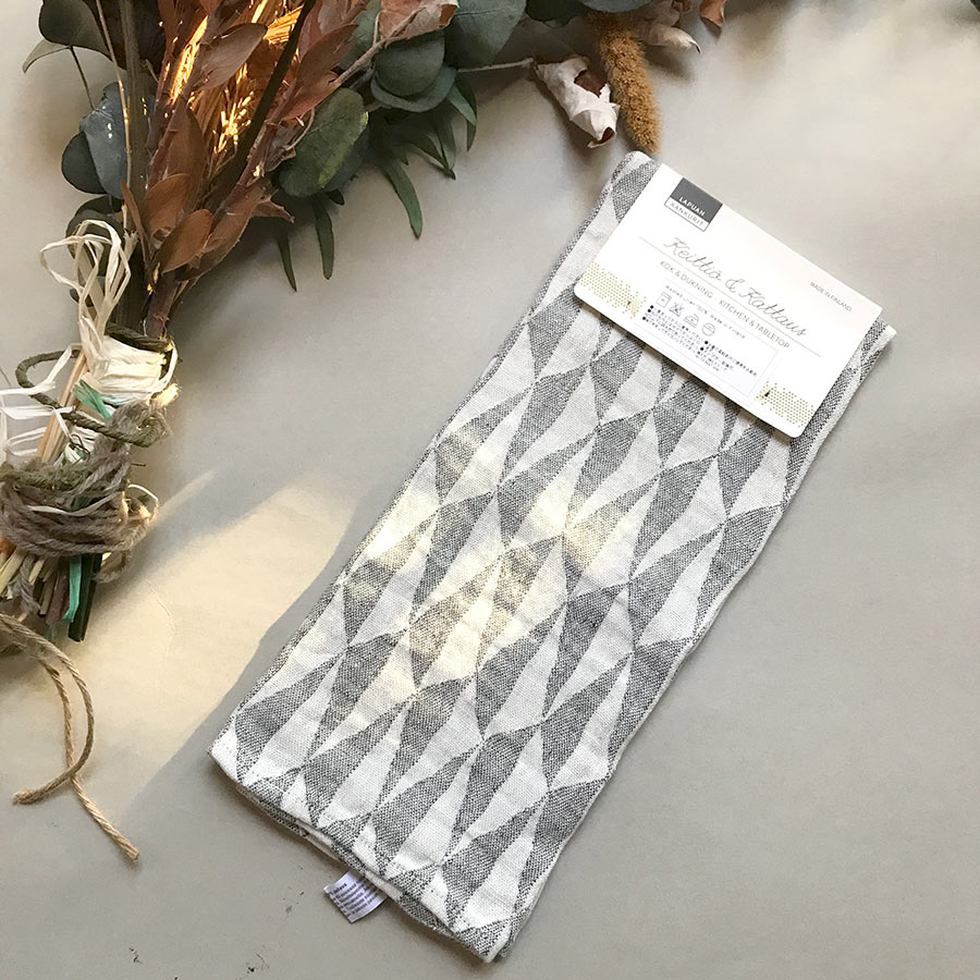 From Finland LAPUAN KANKURIT　TRIANO towel 48x70cm white-grey