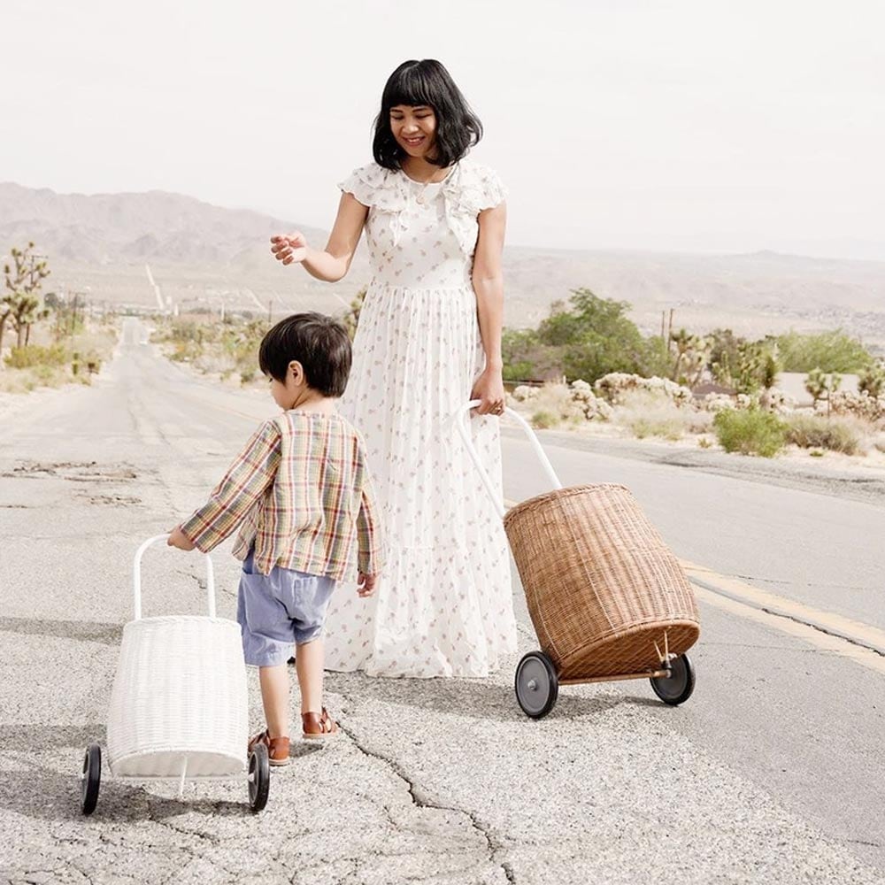 Olli Ella オリエラ　Rattan Medium Luggy Basket - Natural 高さ74cm [ラッピング不可]