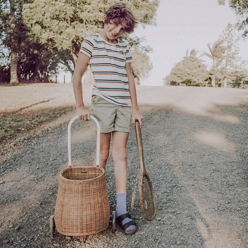 Olli Ella オリエラ　Rattan Medium Luggy Basket - Natural 高さ74cm [ラッピング不可]