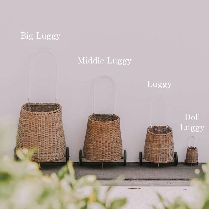 Olli Ella オリエラ　Rattan Medium Luggy Basket - Natural 高さ74cm [ラッピング不可]