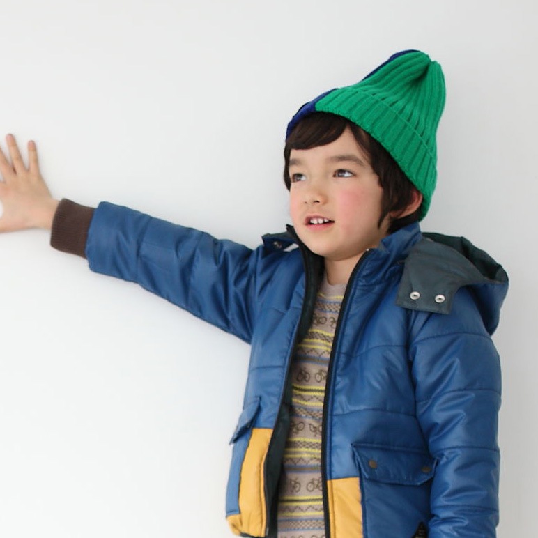 [70%off] maarook マルーク 14AW バイカラーニットキャップ S/-/- -／-／緑紺