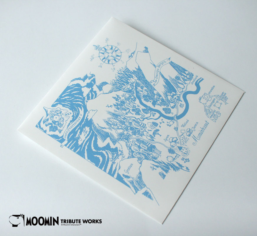MOOMIN TRIBUTE WORKS  ムーミン ハンカチ（大判） バンダナ専用封筒 by マリメッコデザイナー 鈴木マサル