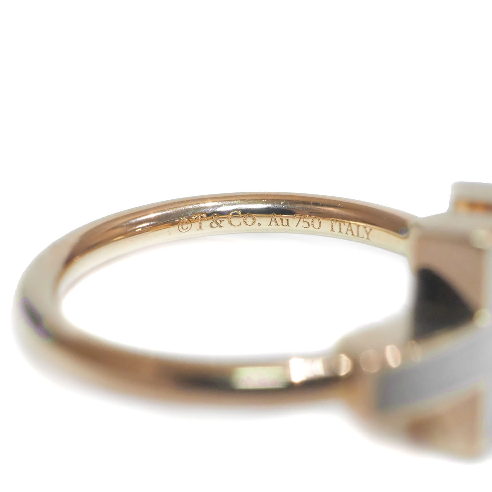 ☆プロフ必読☆ティファニーダイヤとマザーオブパールのTリング　ローズゴールド 楽天市場】ティファニー TIFFANY&Co. Tワイヤー リング 指輪