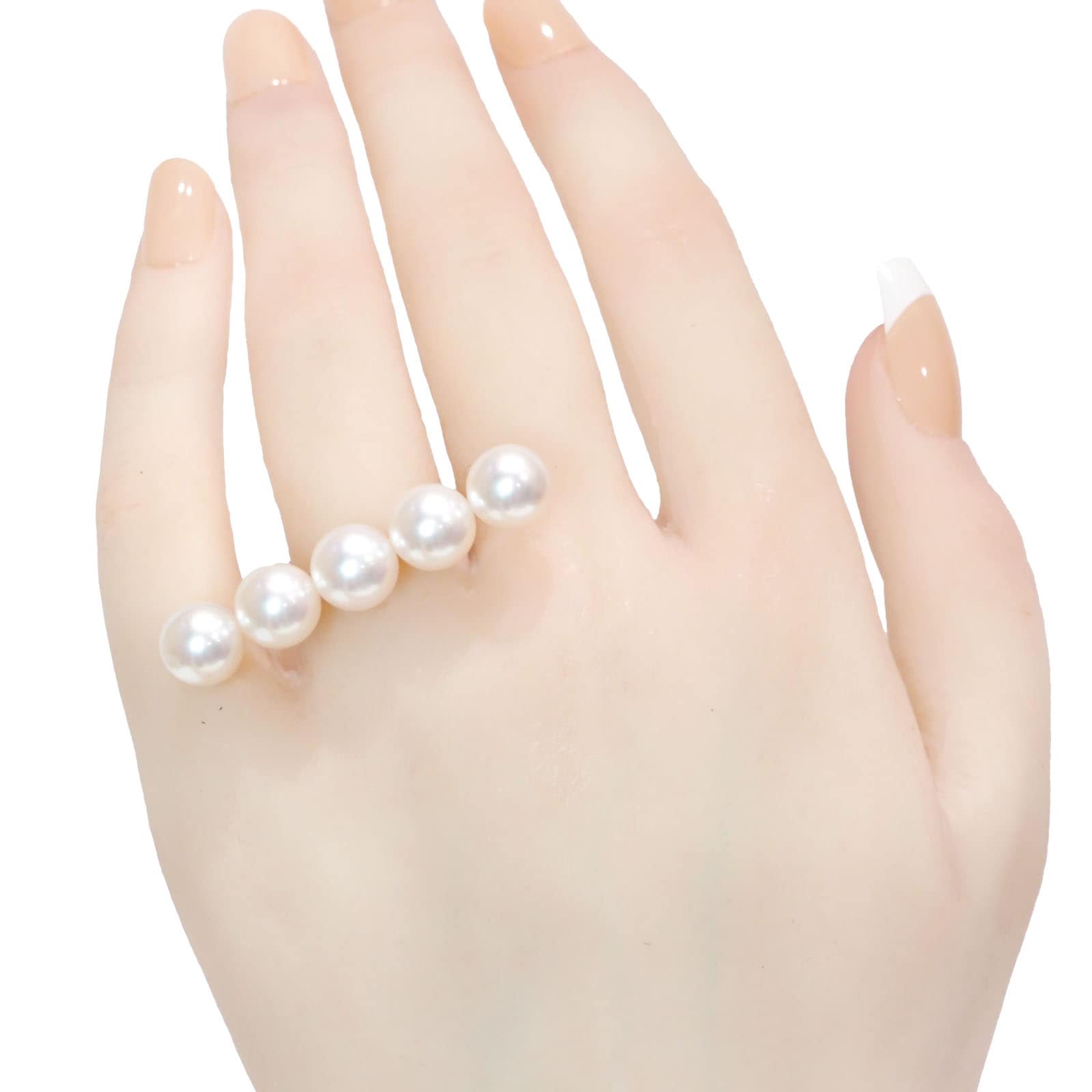 アコヤ真珠花珠❣️プリンセスデザイン♥7mmに近い♪K18GP『りんりん手作』 TASAKI タサキ バランスノート アコヤパール 真珠 ダイヤモンド