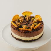 【4.5号/15cm】ヴィーガンオレンジ&チョコレートケーキ