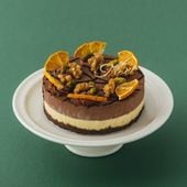 【Xmas専用】（12cm/4号)ヴィーガンオレンジ＆チョコレートケーキ（2～4名分）※12/12以降のお届け