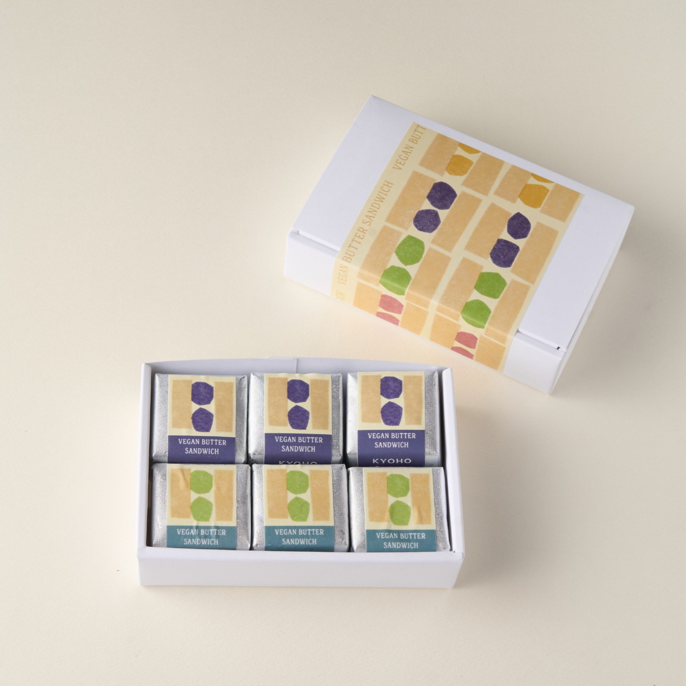 ＜季節限定アソート６個＞信州ヴィーガンバターサンドブラムリー＆アールグレイ・巨峰（6個セット）
