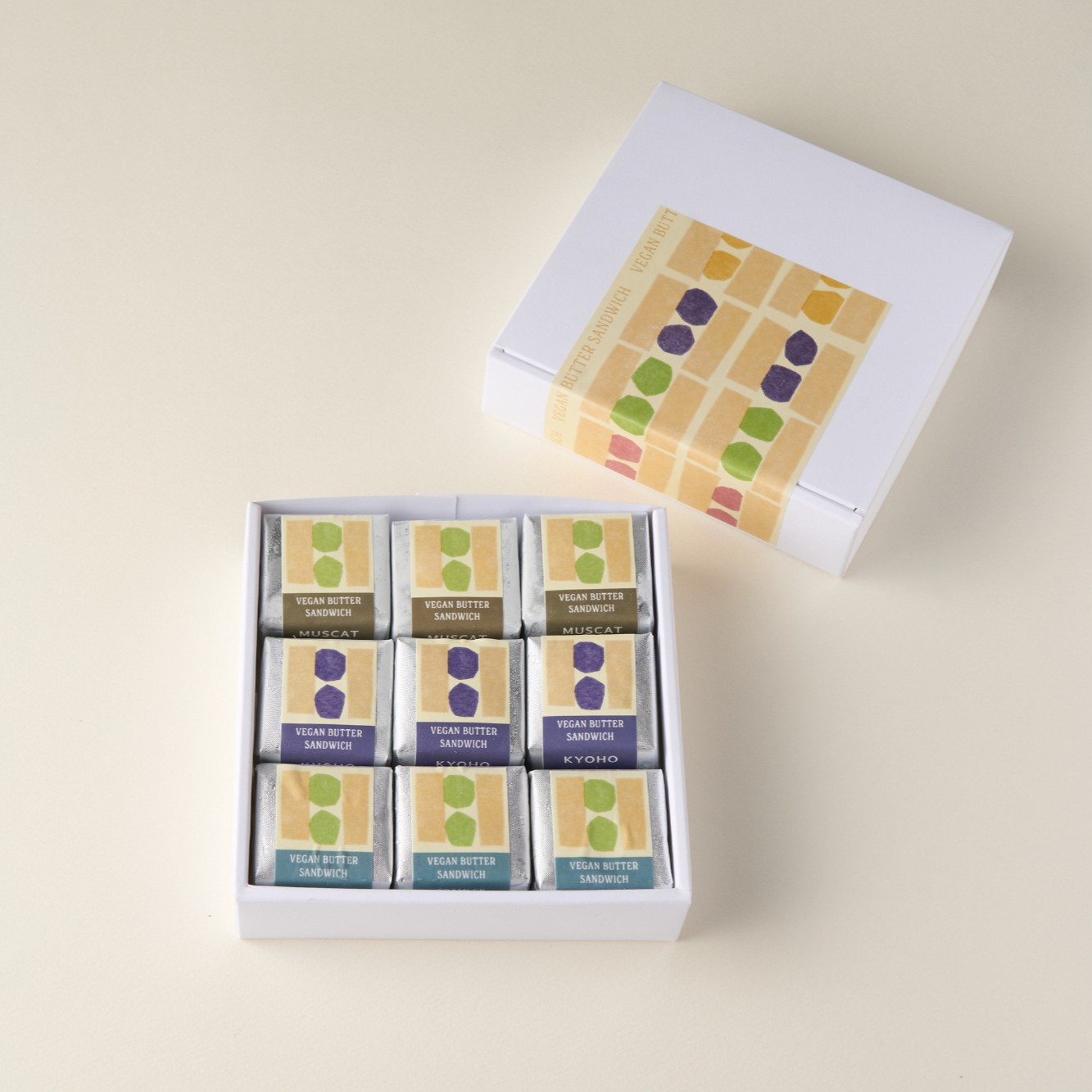 ＜季節限定アソート9個＞信州ヴィーガンバターサンドブラムリー＆アールグレイ・巨峰・シャインマスカット（9個セット）