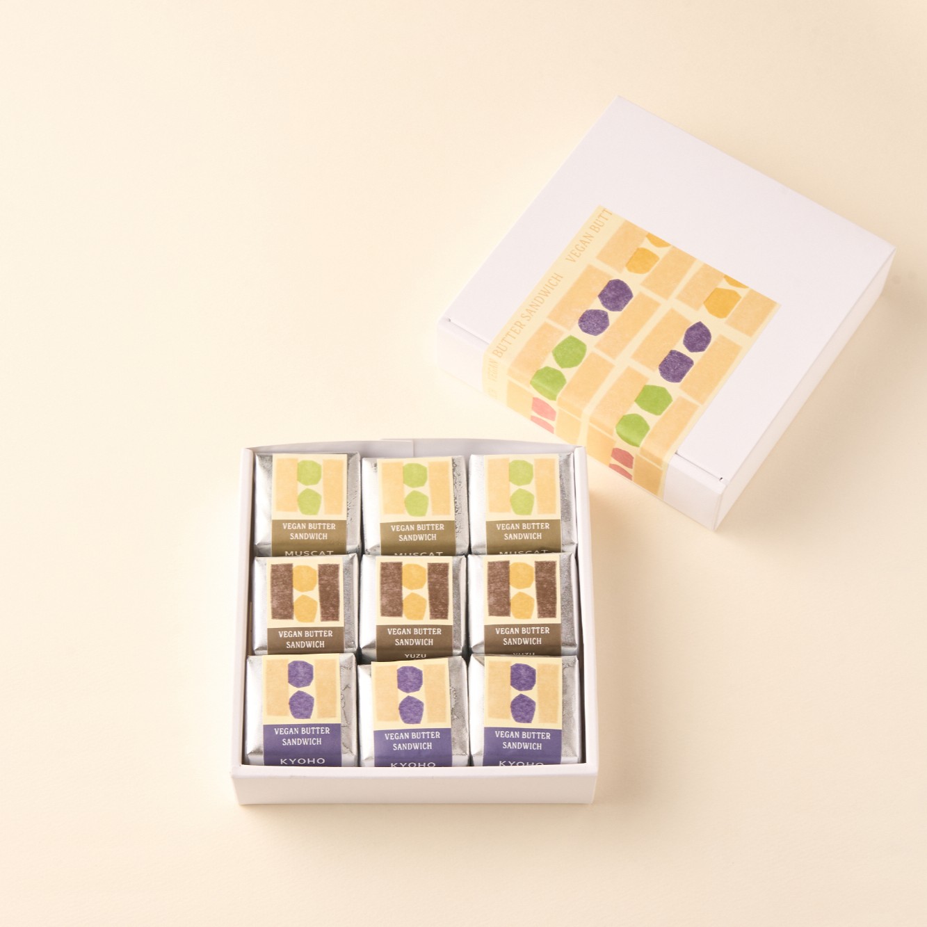 【期間限定アソート9】ヴィーガンバターサンド柚子＆チョコレート・巨峰・シャインマスカット(9個セット)