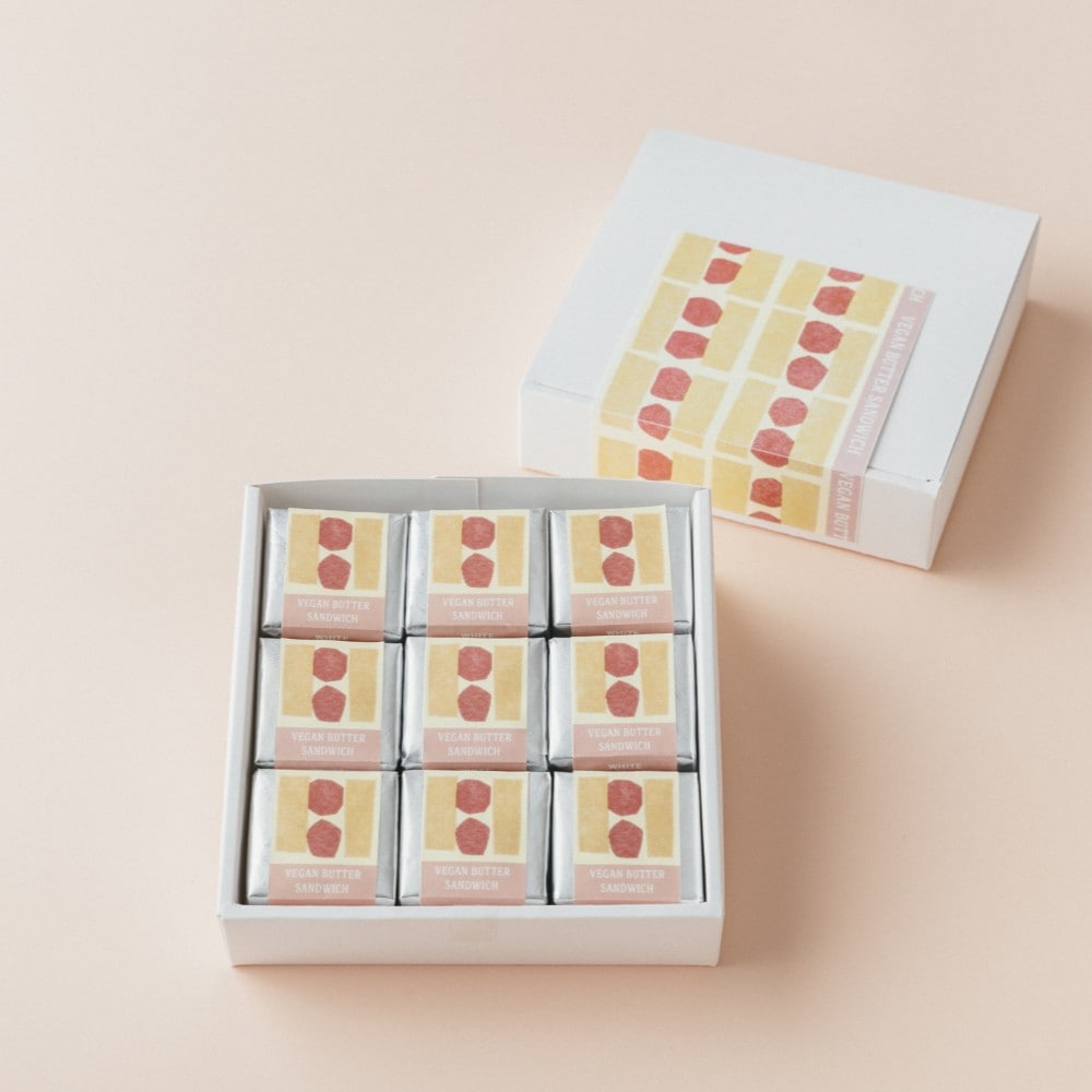 【期間限定】ヴィーガンバターサンド　ストロベリー＆ホワイトチョコレート(9個セット)