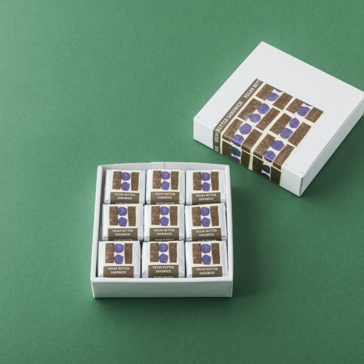 【期間限定】信州ヴィーガンバターサンドラムレーズンチョコレート(9個セット)