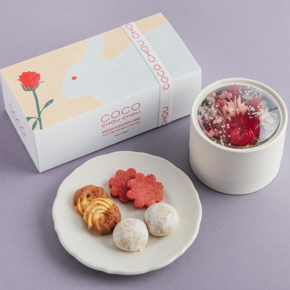 ＜母の日限定・フラワー付＞ときめく焼き菓子ギフト（小）