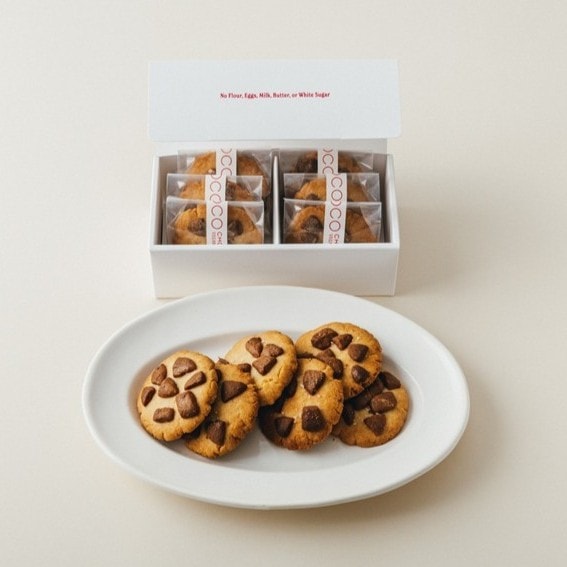 <冷凍便>ヴィーガン塩キャラメルチョコチップクッキー(6枚)