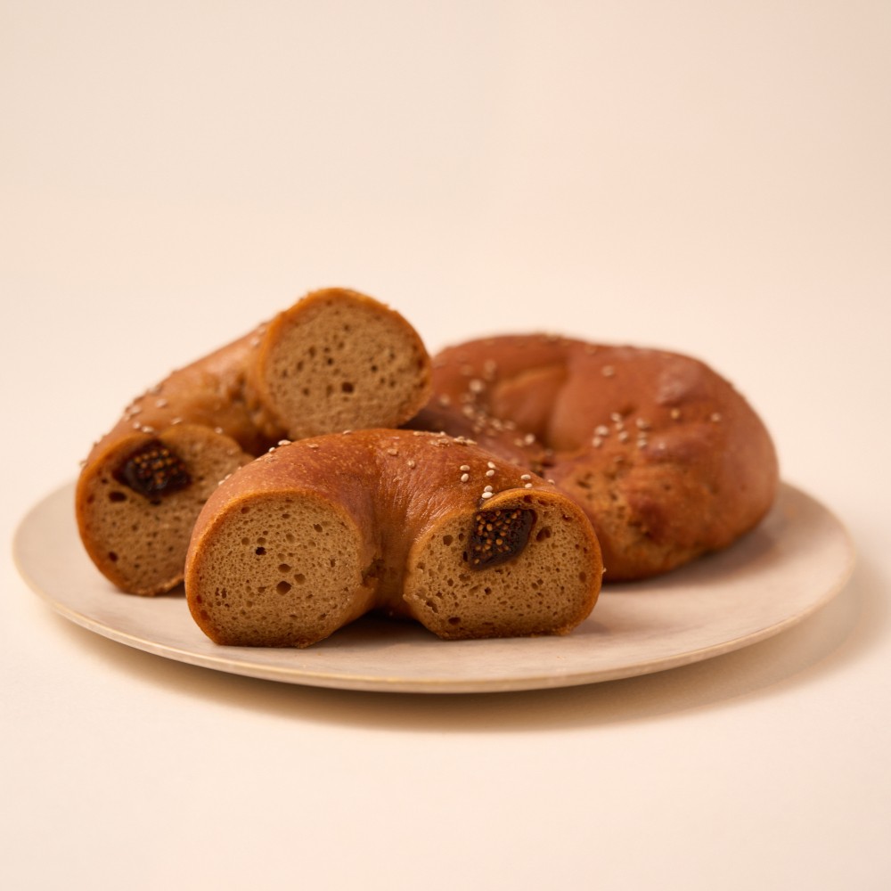 <アソート6個セット>米粉ベーグル・プレーン・ドライイチジク・イタリアンガーリック