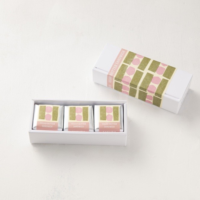 【期間限定】ヴィーガンバターサンド　さくら  (3個セット)