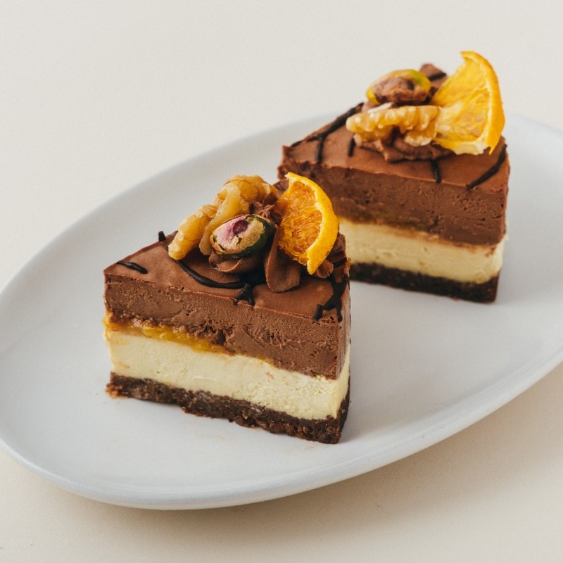 【4号/12cm】ヴィーガンオレンジ&チョコレートケーキ(2～4名分）