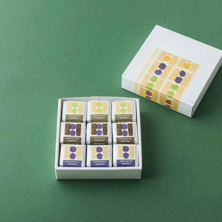 ＜期間限定アソート＞信州ヴィーガンバターサンドラムレーズンチョコレート・巨峰・シャインマスカット(9個セット)