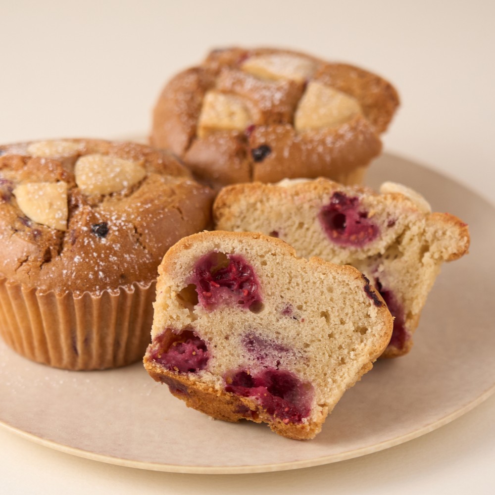 ＜季節限定＞ラズベリー＆ホワイトチョコレートマフィン（３個セット）