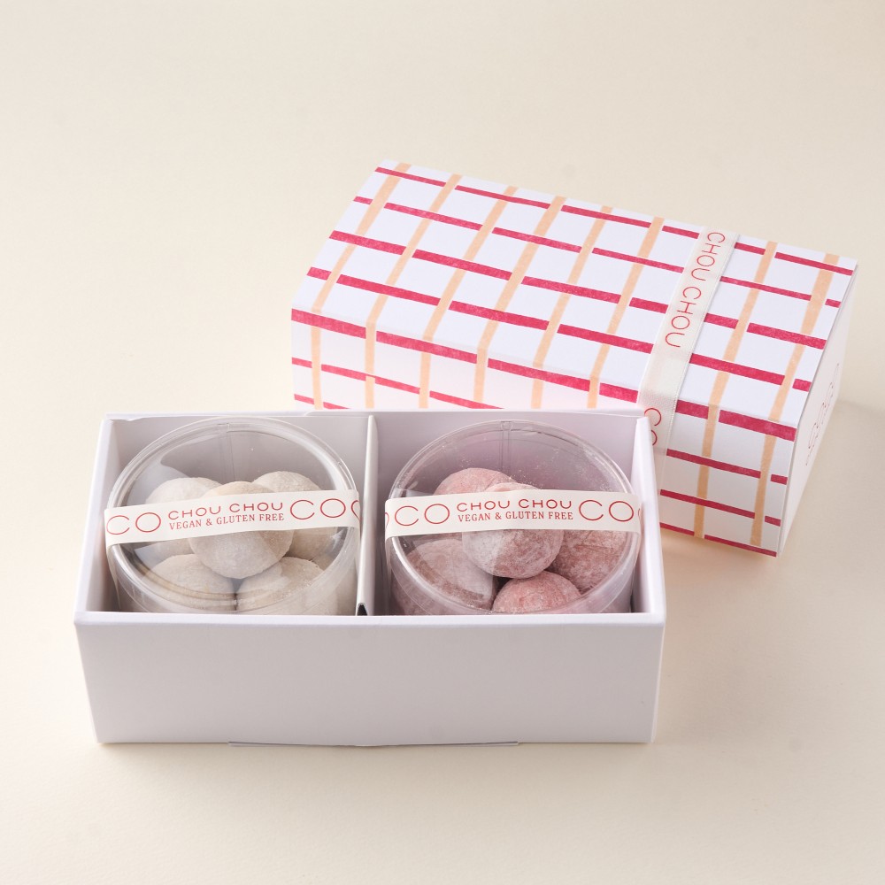 ＜スリーブ付き＞紅白スノーボール ストロベリー＆ヘーゼルナッツ