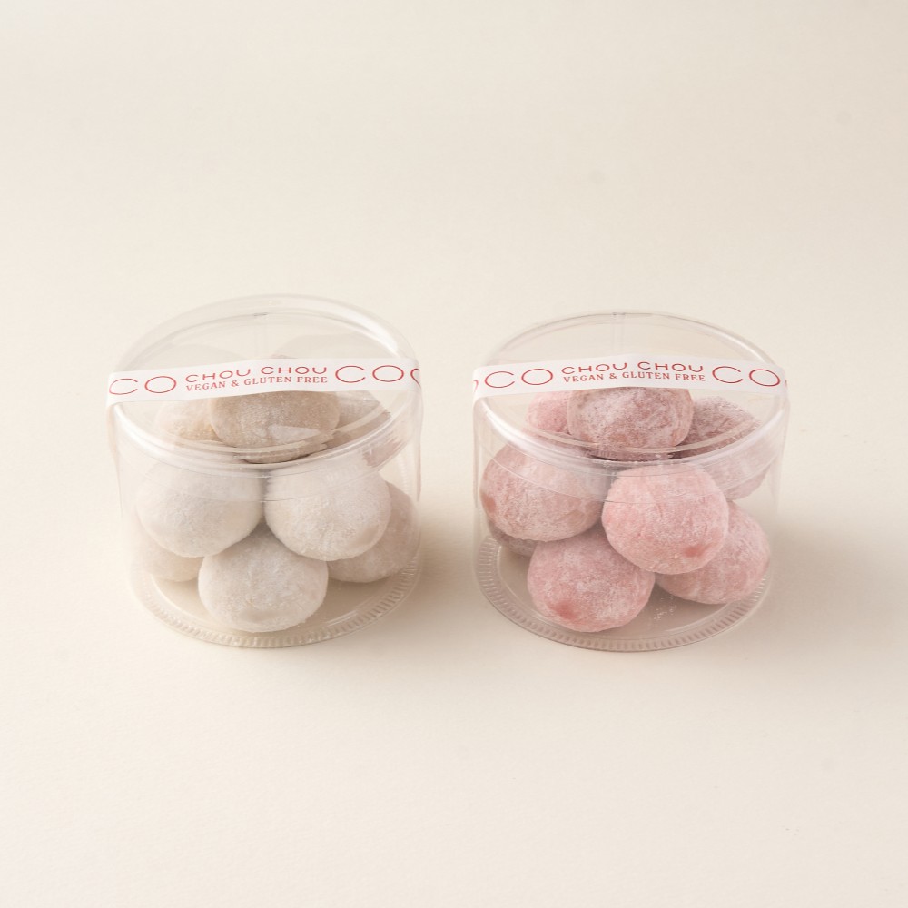 ＜スリーブ付き＞紅白スノーボール ストロベリー＆ヘーゼルナッツ