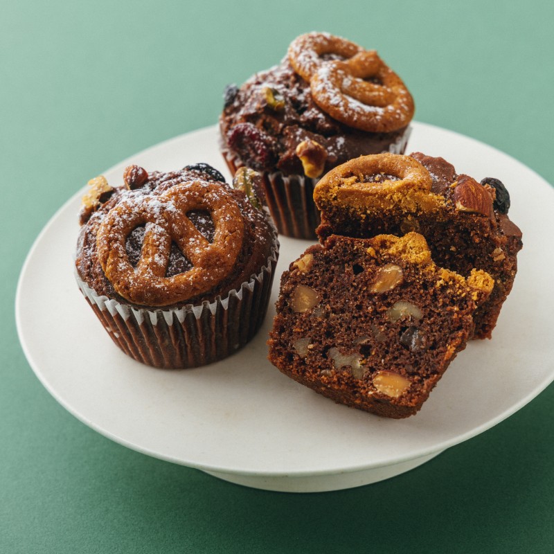 ＜おトクな2種6個セット＞マフィンフルーツとナッツ・ラズベリー＆ホワイトチョコ