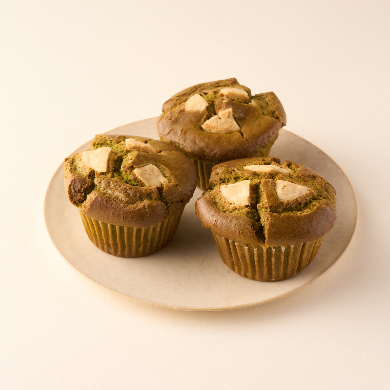 ＜季節限定＞抹茶とホワイトチョコレートマフィン（３個セット）