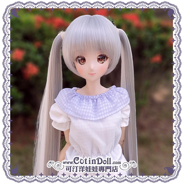 Smart Doll / DD wig ADW007X31 グレー x ピュアホワイト