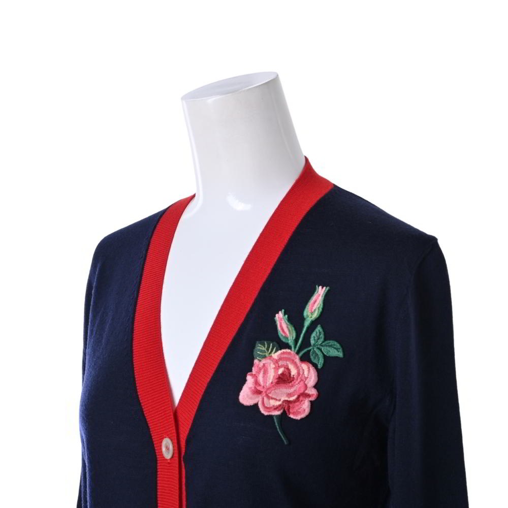 GUCCI - GUCCI 薔薇刺繍 ウール カーディガン GUCCI 薔薇刺繍 ウール ニットカーディガン | ALL ITEM | CYCLE