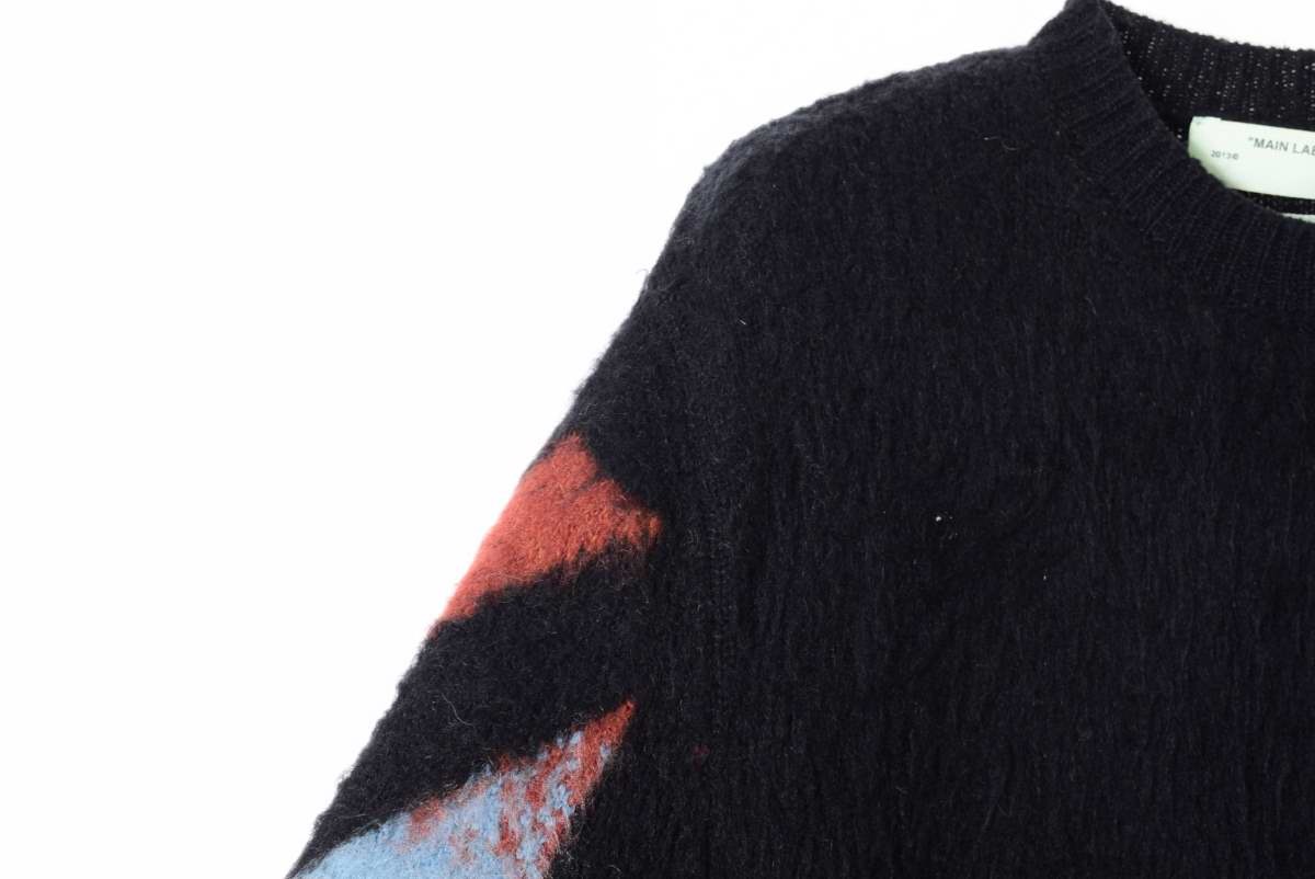 OFF-WHITE DIAG BRUSHED モヘア混 ニット | ALL ITEM | CYCLE HEARTS