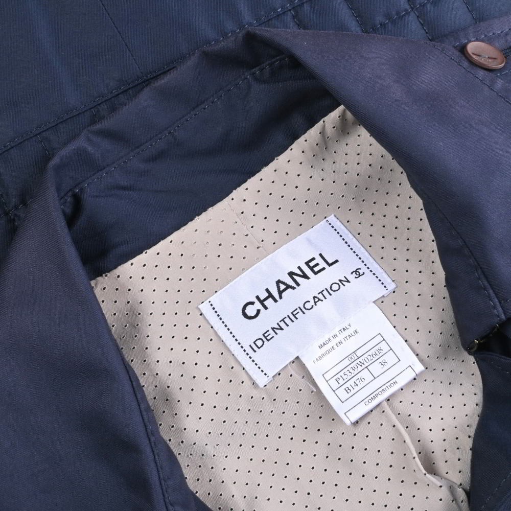 男女兼用 CHANEL ALL | ジャケット コットン キルティング ロゴボタン 00T ノーカラージャケット