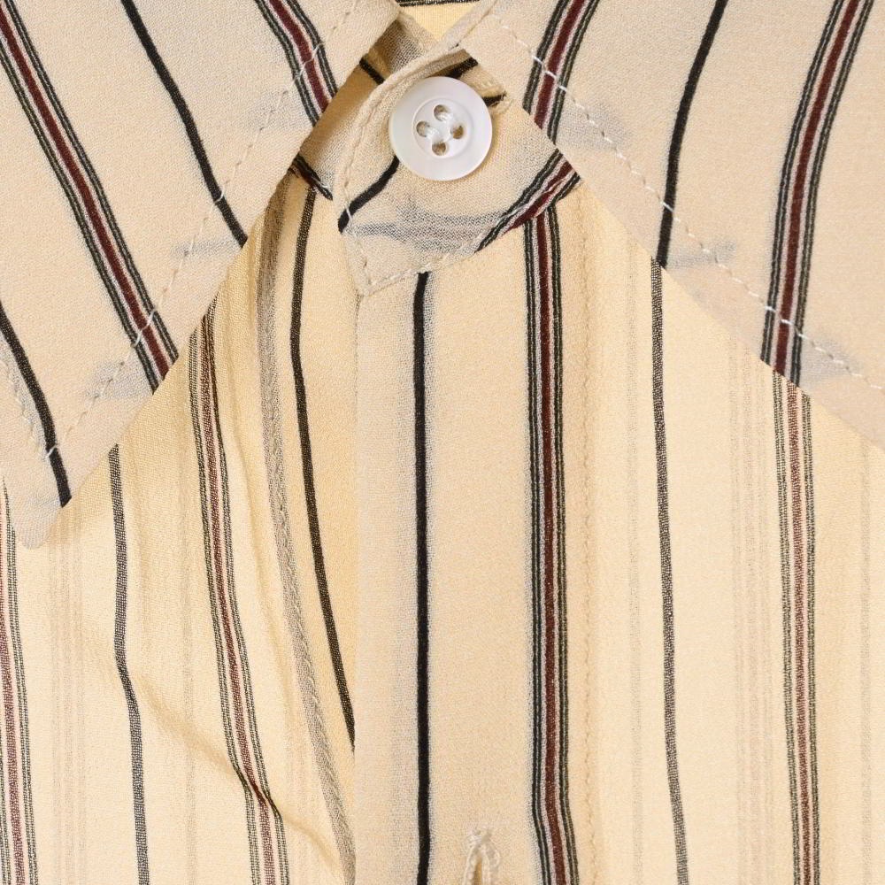 DRIES VAN NOTEN ハンガリー製 レーヨン ストライプシャツ | ALL