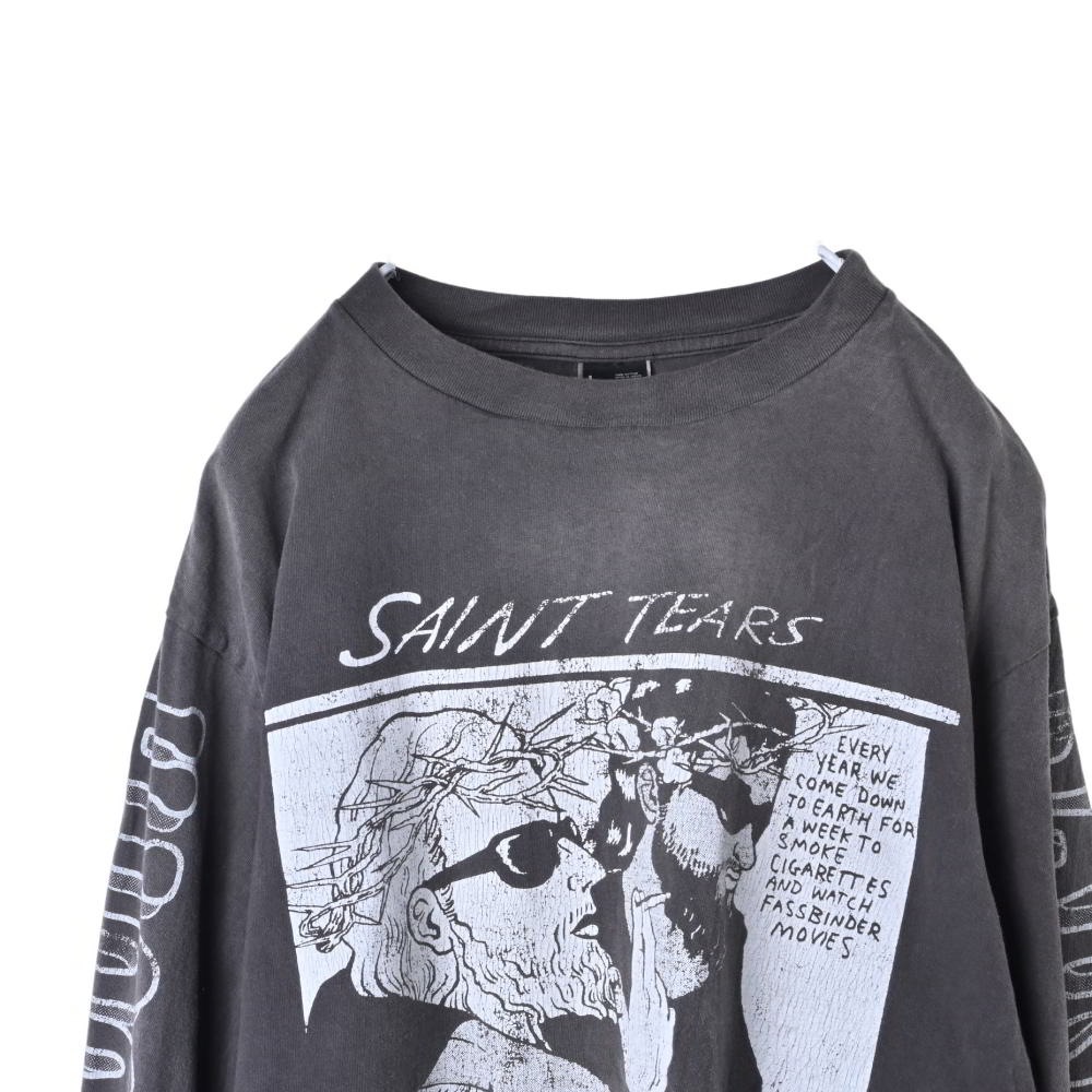 Saint michael denim tears sonic youth 長袖 X Denim Tears Sonic Youth Long-sleeve Tee Black | The Webster