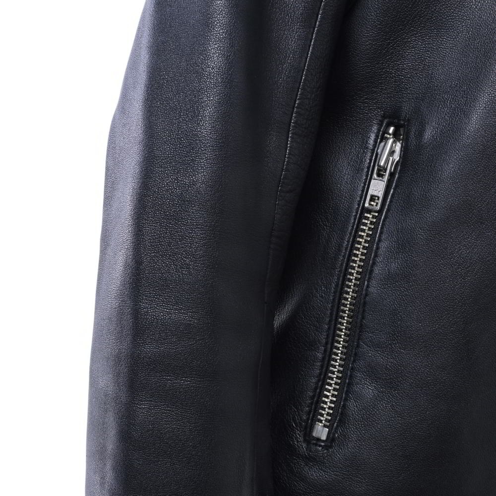 Sandro ラムレザー ダブル ライダースジャケット | ALL ITEM