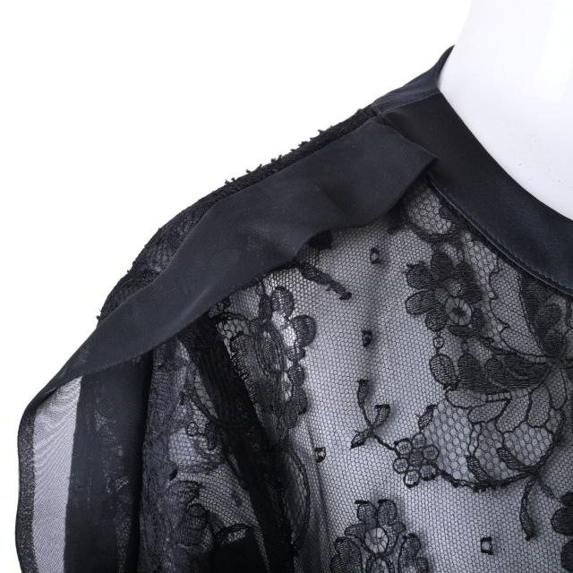 Sacai レース切替 シルク混 ドレス ワンピース | ALL ITEM