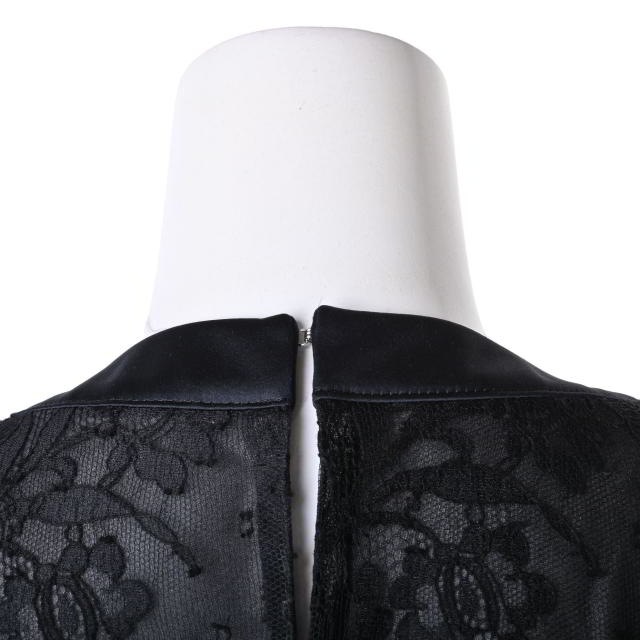 sacai サカイ プリーツ 切り替え シルク ワンピース 黒 1749371046.jpg?1669873078