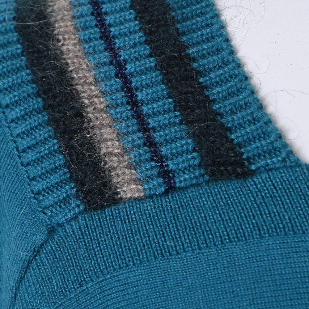 ISSEY MIYAKE アンゴラ混 切替 オーバー ニット | ALL ITEM