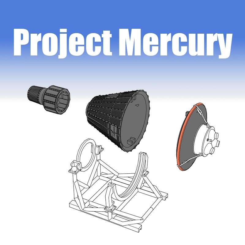 1/144 NASA プロジェクト マーキュリーSet の販売 DAMEYA-NET