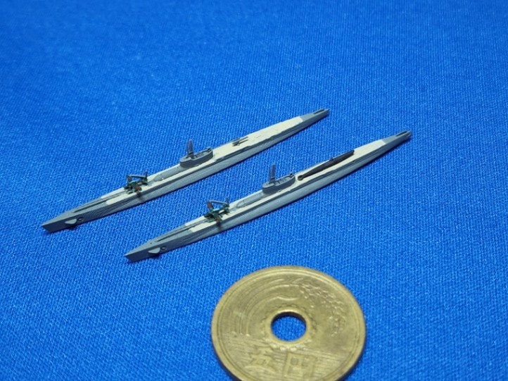 1/2000 巡潜乙型（伊-15型潜水艦）（2隻セット・UVレジン版）