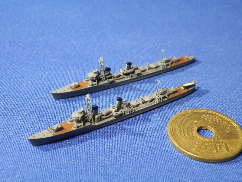 1/2000　駆逐艦薄雲・浦波セット