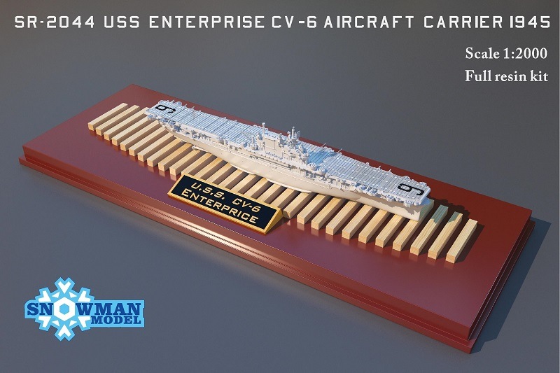 1/2000 アメリカ海軍 CV-6 航空母艦 エンタープライズ（1945年時） の