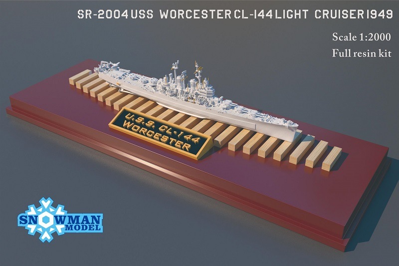 1/2000 アメリカ海軍 CL-144 軽巡洋艦 ウースター の販売 DAMEYA-NET