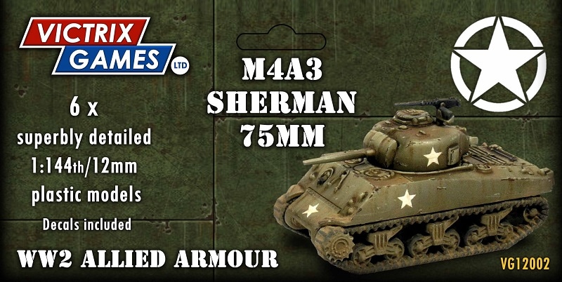 1/144　M4A3シャーマン 75mm（6両セット）