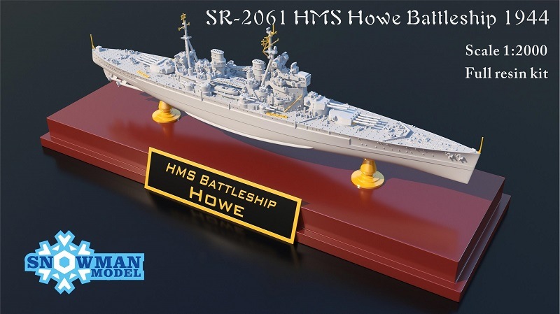 1/2000 イギリス海軍 戦艦ハウ（1944年時） の販売 DAMEYA-NET