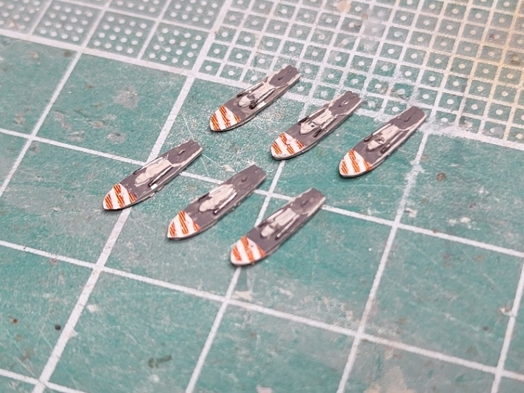 1/2000　イタリア海軍　MAS500級魚雷艇（6隻セット）
