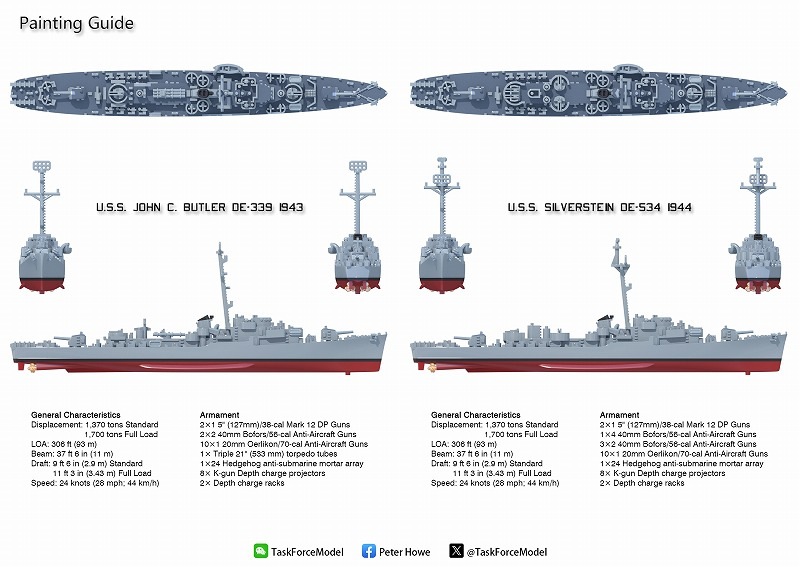 1/2000 アメリカ海軍 護衛駆逐艦コレクション2 の販売 DAMEYA-NET