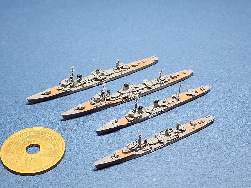 1/2000　終戦時残存駆逐艦セット