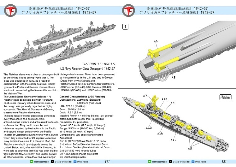ヴァイス　駆逐艦ラフィー　ホイル　プロモ　2枚　セット 1/350 日本海軍 甲型駆逐艦 雪風 天一号作戦 大日本帝国海軍