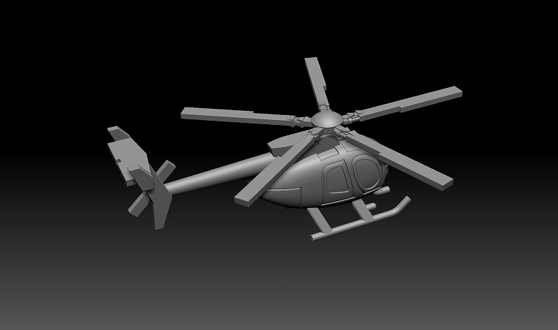 1/700 観測ヘリコプター OH-6D の販売 DAMEYA-NET