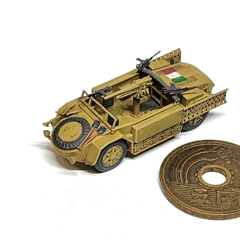 1/144　カミオネッタ AS.42 サハリアーナ　ブレダM35 47mm砲搭載型