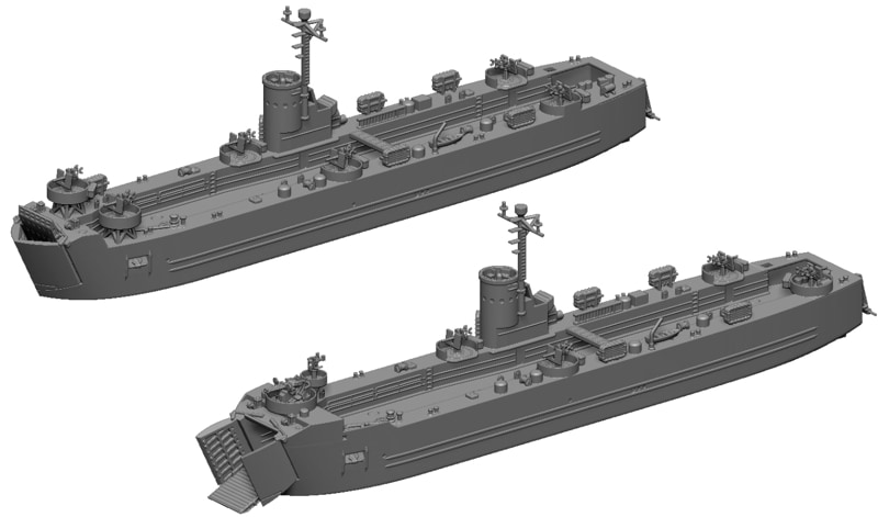 1/700　LSM-1級中型揚陸艦セット